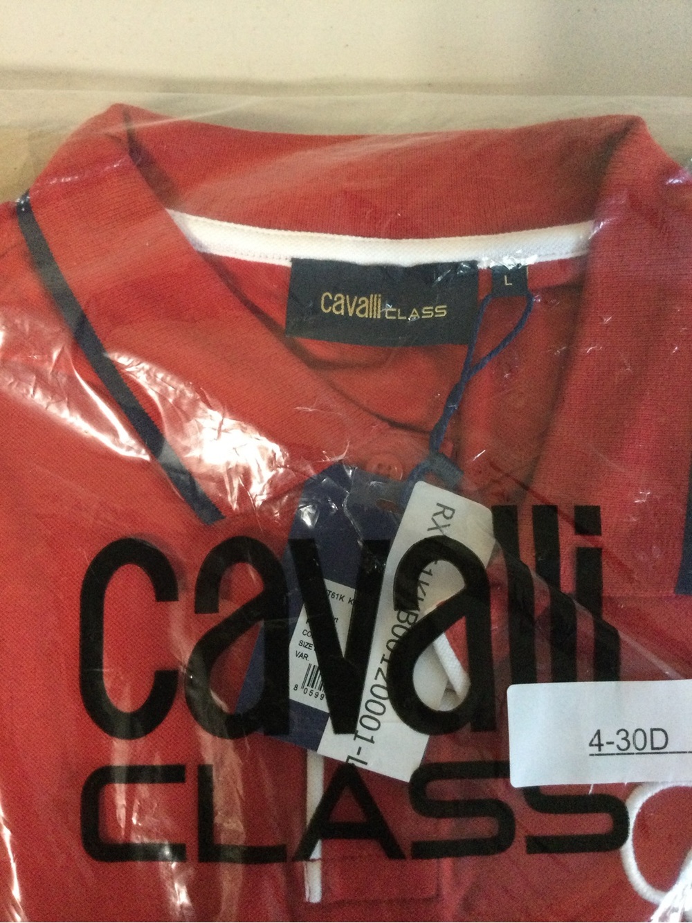 Cavalli Class Men's Red Polo Shirt